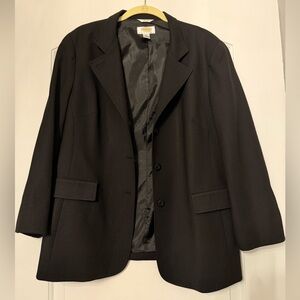 Talbots Petite Black Stretch Blazer